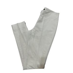 Peace of Cloth Women's Panticular White Cropped‎ Pants Front Zip Sz 4